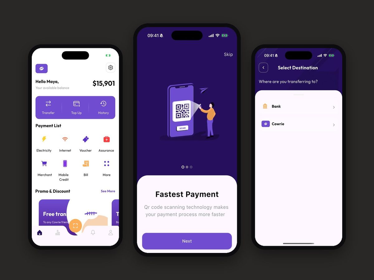 Cowrie, E-wallet and payments
