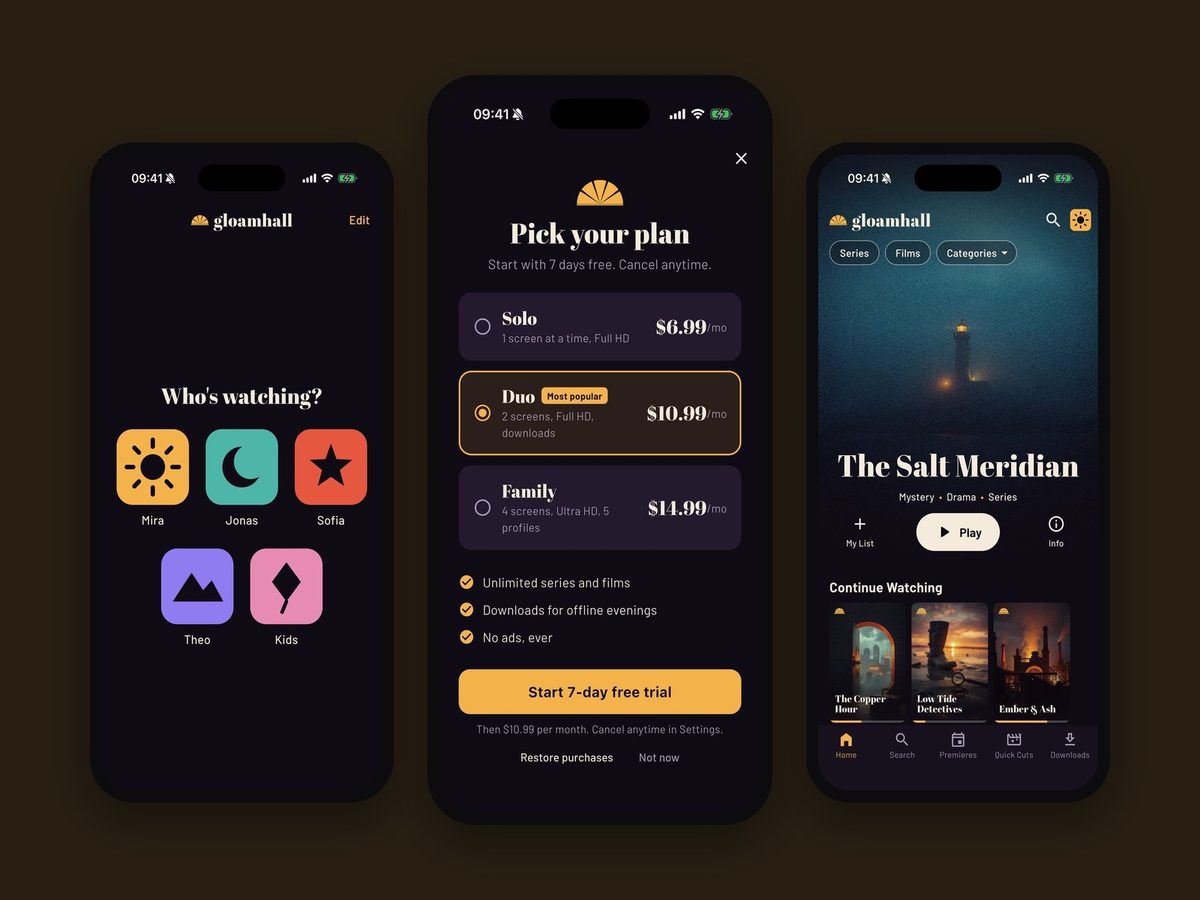 Gloamhall, Video streaming