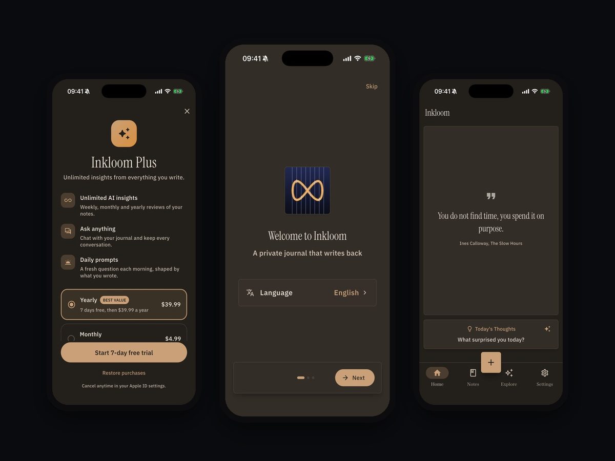Inkloom, AI notes and journal