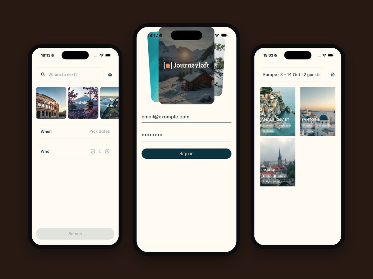 Journeyloft, Travel itinerary booking