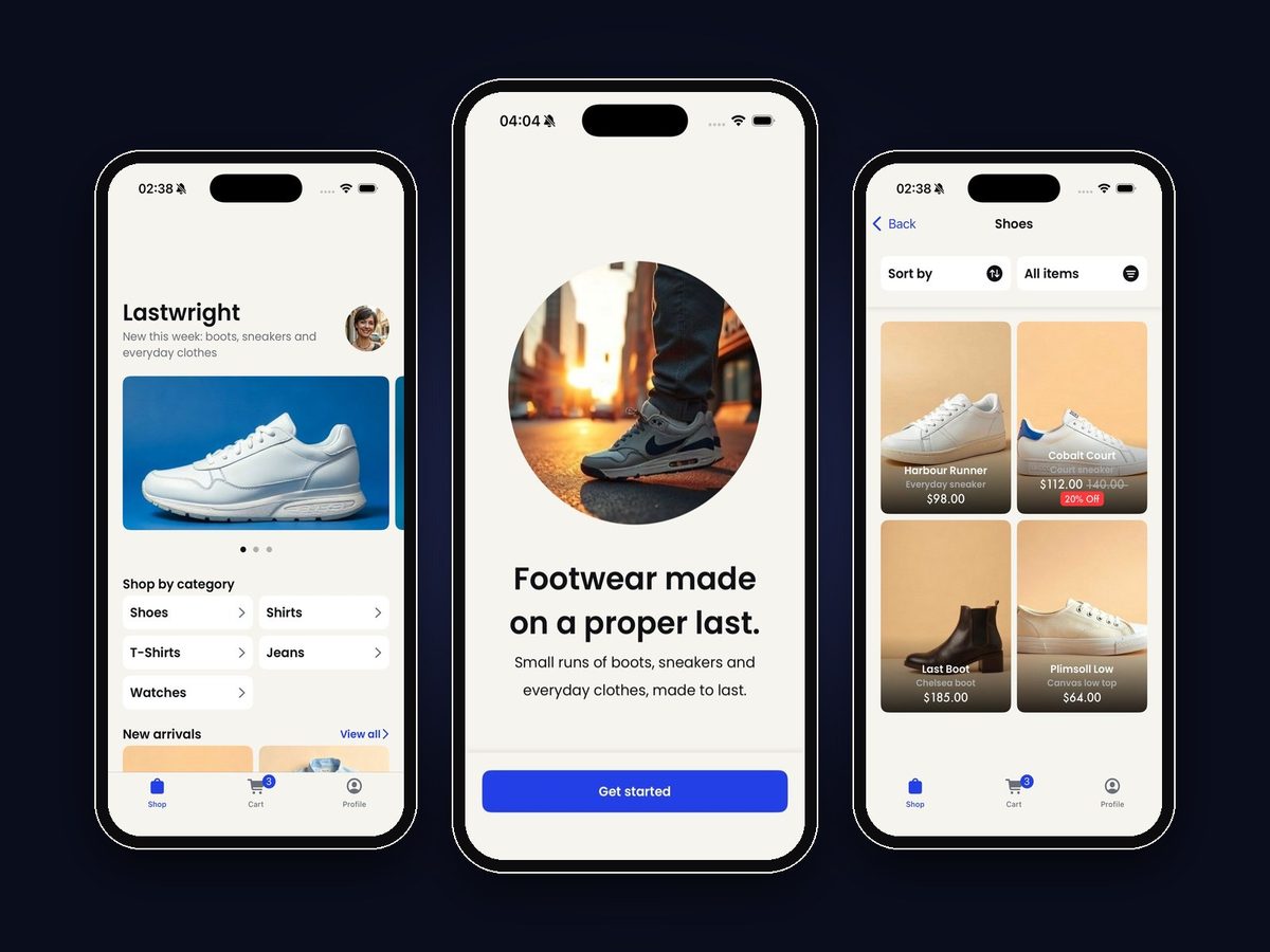 Lastwright, Footwear and clothing shop