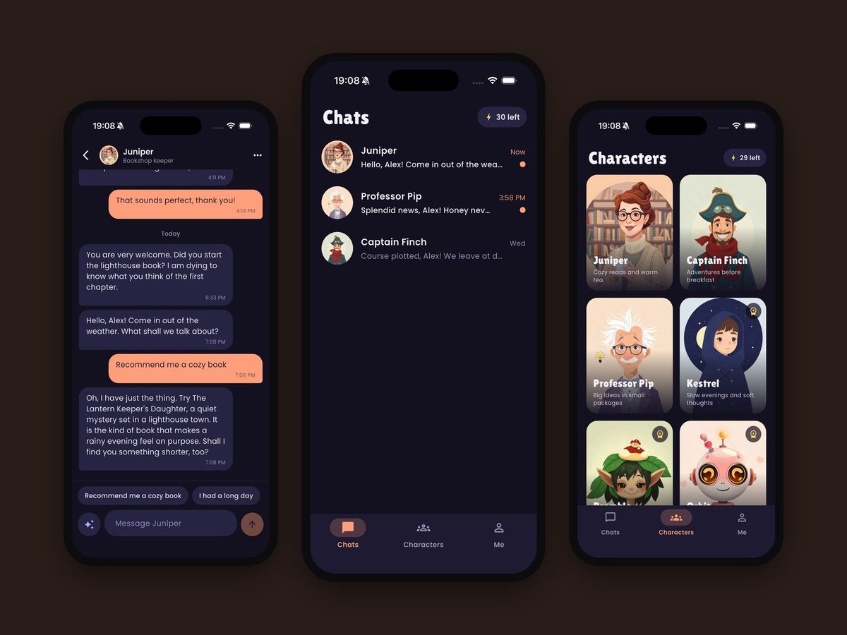 Lorelark, AI companion chat