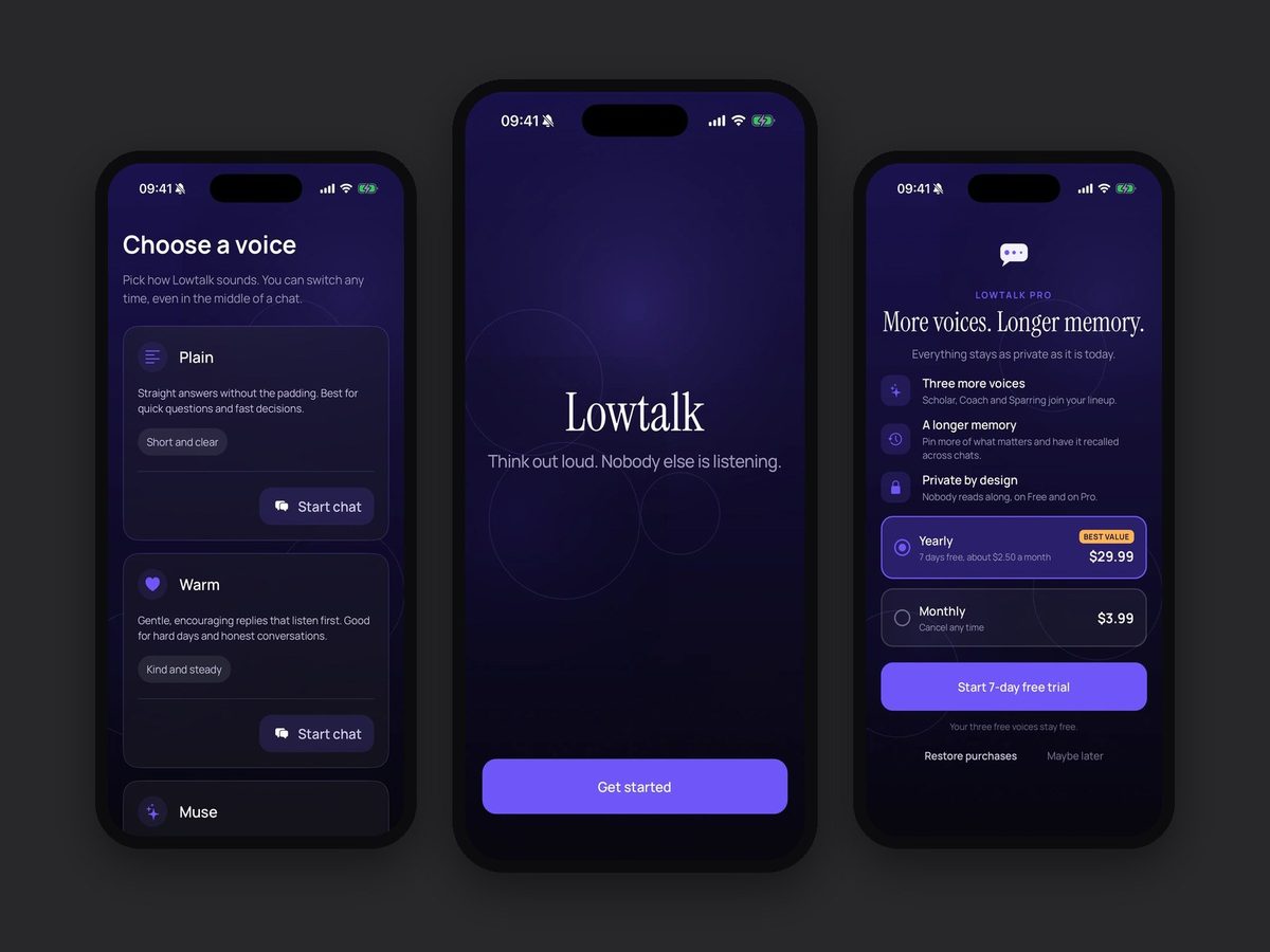Lowtalk, Private AI chat