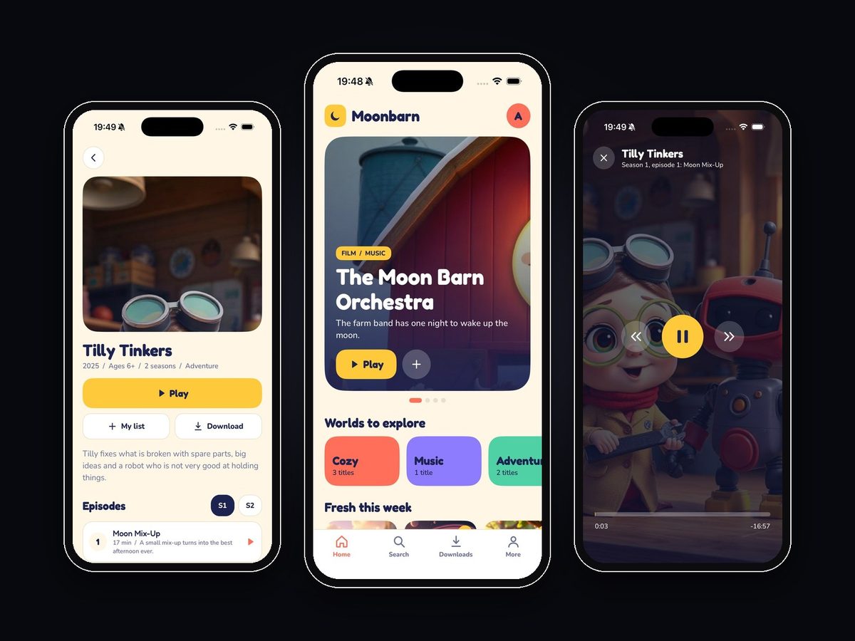 Moonbarn, Video streaming for families