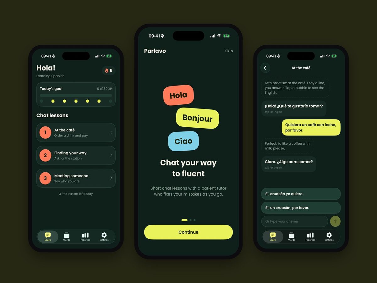 Parlavo, AI language tutor