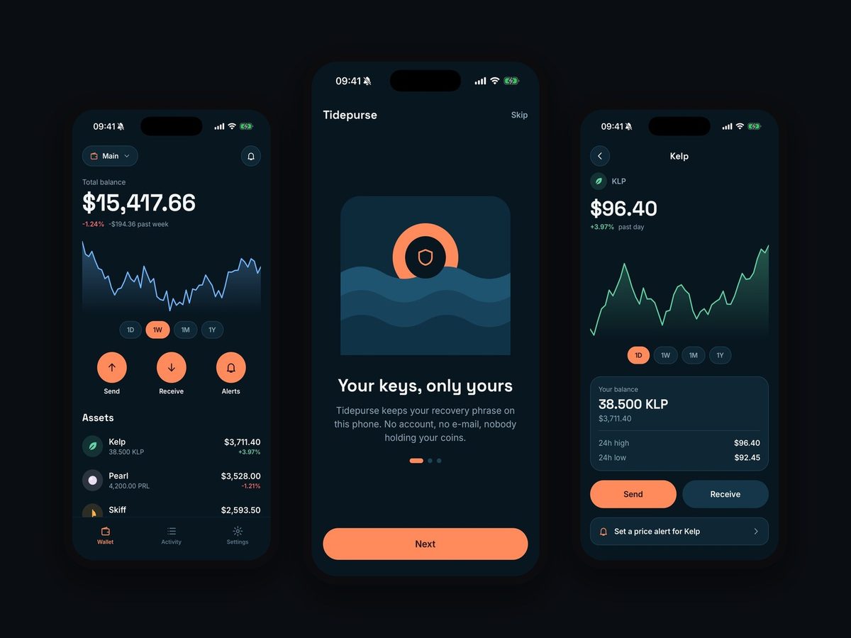 Tidepurse, Crypto wallet