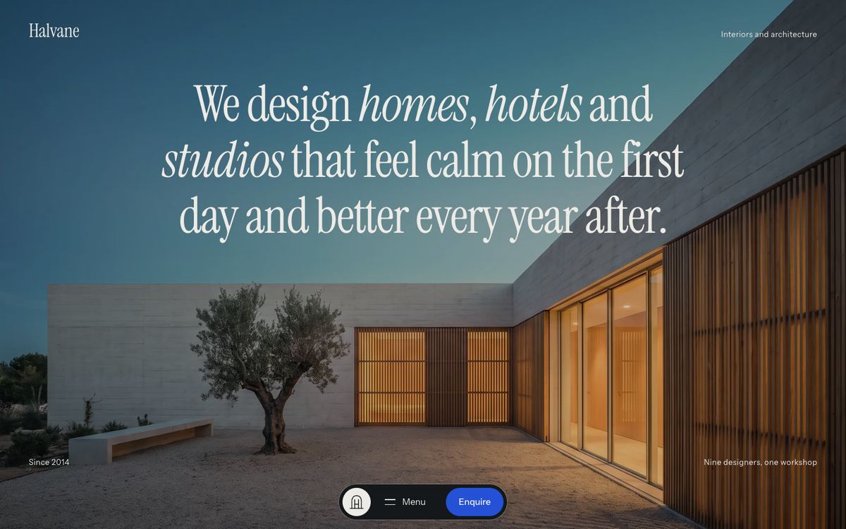 Halvane, Interior design