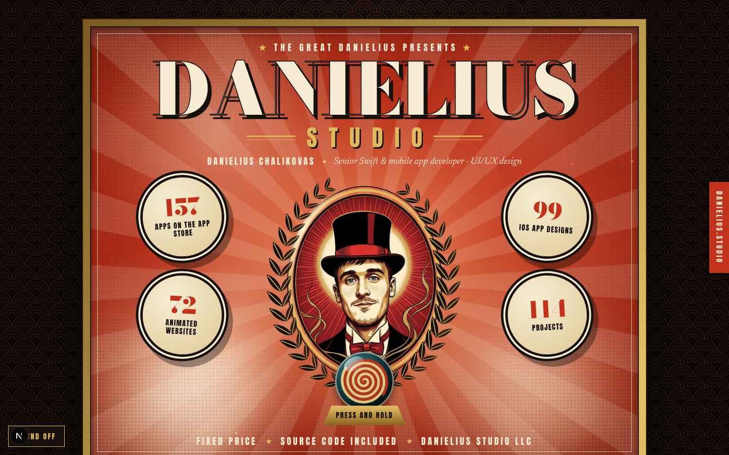 The Great Danielius, Developer portfolio